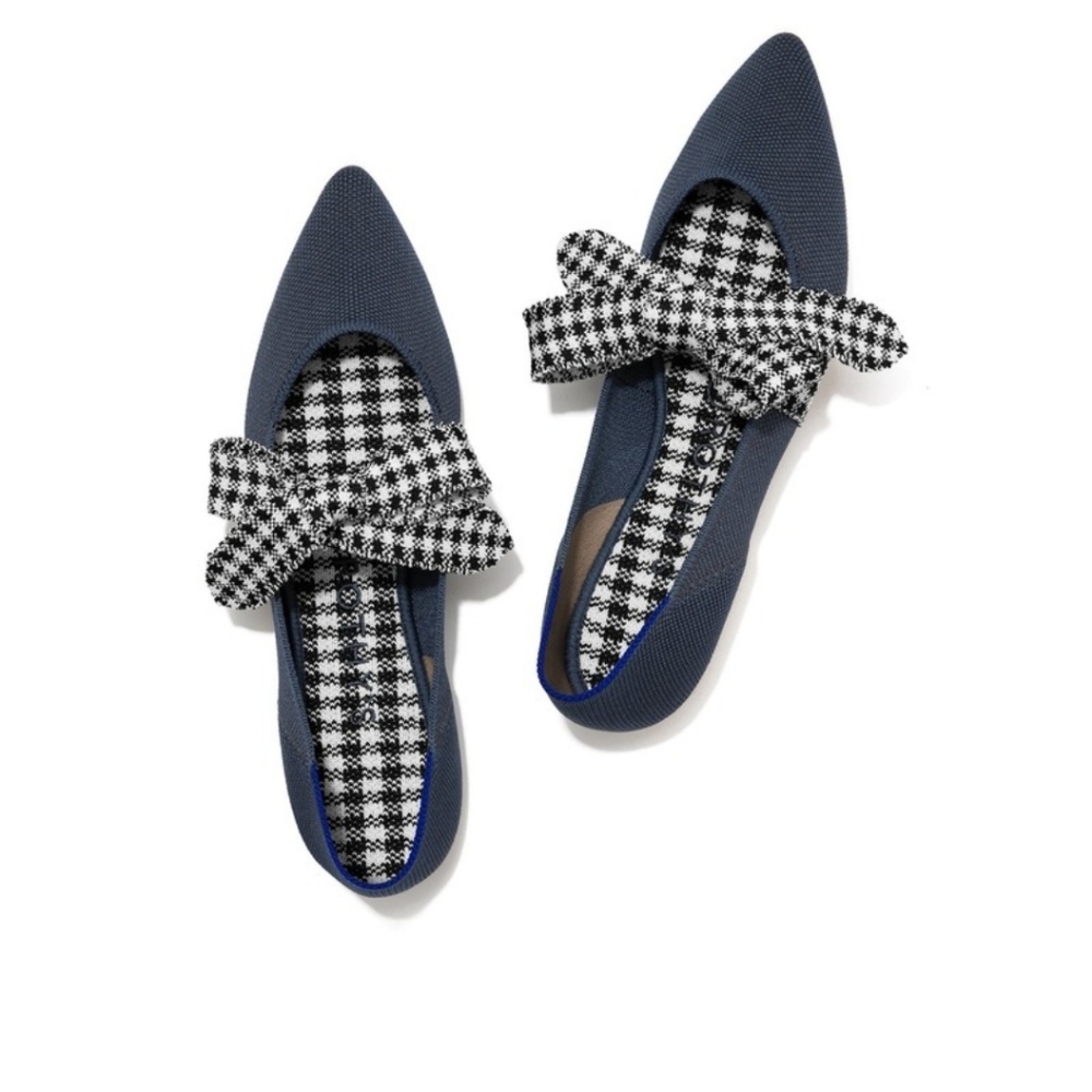 ROTHY's Ink Gingham Mary Janes 8.5